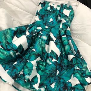 Emerald Floral Dress